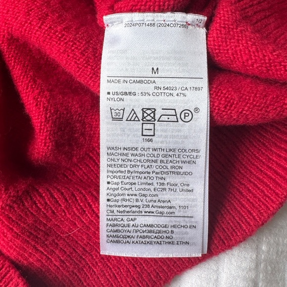 Gap red cropped sweater tank top - Picture 6 of 6